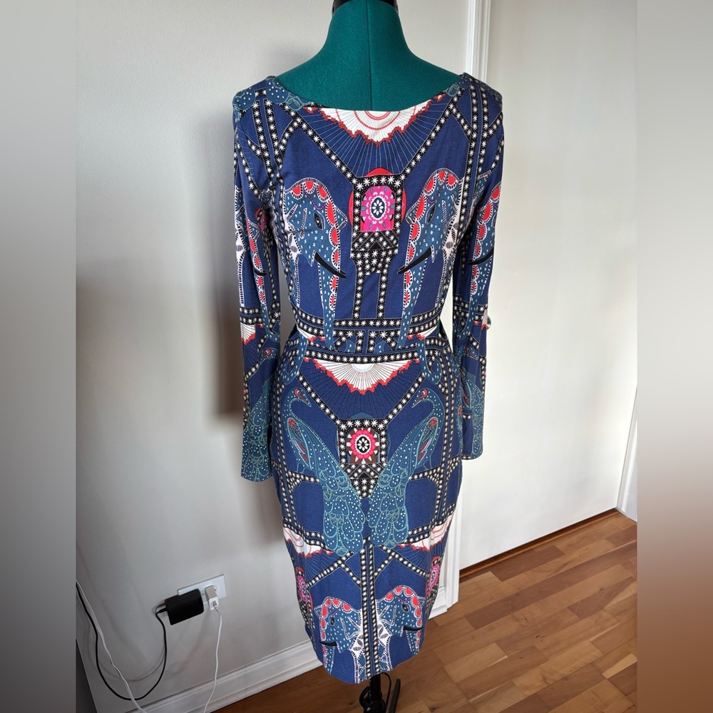 Mara Hoffman Blue and Pink Long Sleeve Dress - Picture 4 of 10